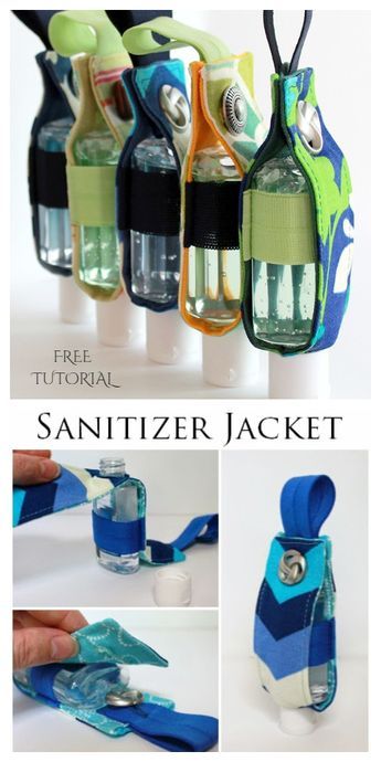 DIY Fabric Hand Sanitizer Holder Free Sewing Patterns + Video | Fabric Art DIY Workout Smoothie Recipes, Fabric Art Diy, Alcohol En Gel, Sanitizer Holder, Crunches Workout, Hand Sanitizer Holder, Fabric Sewing Patterns, Free Sewing Patterns, Patterns Fabric