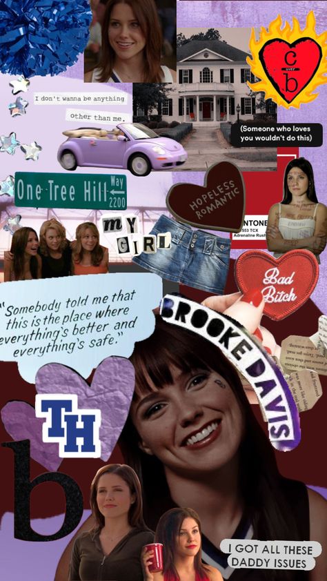 Brooke Davis #brookedavis #brookedavisbaker #onetreehillbrookedavis #onetreehill Brooke Davis (one Tree Hill), Three Hills, Brooke Davis, Nothing Lasts Forever, Sophia Bush, The Oc, One Tree Hill, Cute Backgrounds, Hopeless Romantic