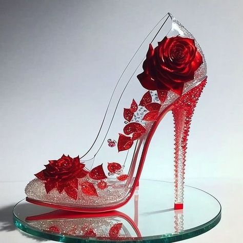 Poison Nightmares, Artsy Shoes, Whimsical Shoes, Glass Shoe, Magic Shoes, Fairy Shoes, Glass Shoes, Fashion Shoes Heels, Shoes Heels Classy