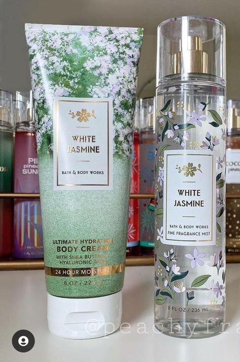 White Jasmine Bath And Body Works, Body Supplements, Jasmine Perfume, Jasmine Fragrance, Makeup Accesories, Bath And Body Work, Bath And Body Works Perfume, Fragrance Lotion, Perfume Scents