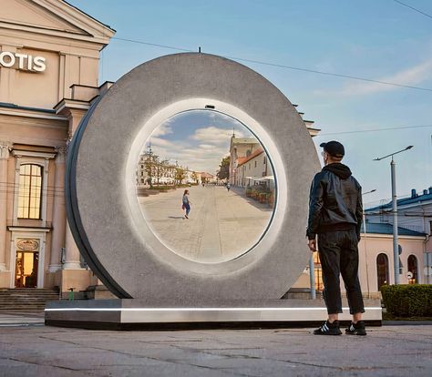 Futuristic Portal, Underground Comix, Colossal Art, The Portal, Vilnius, World Peace, The Other Side, Time Travel, Installation Art