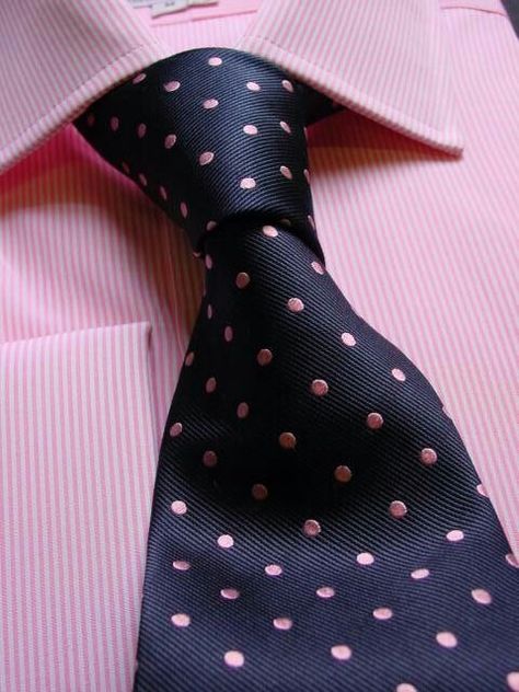 Shirt Tie Combo, Shirt And Tie Combinations, Light Grey Suits, Mens Attire, Sharp Dressed Man, Gray Suit, Well Dressed Men, Pink Polka Dots, Suit And Tie