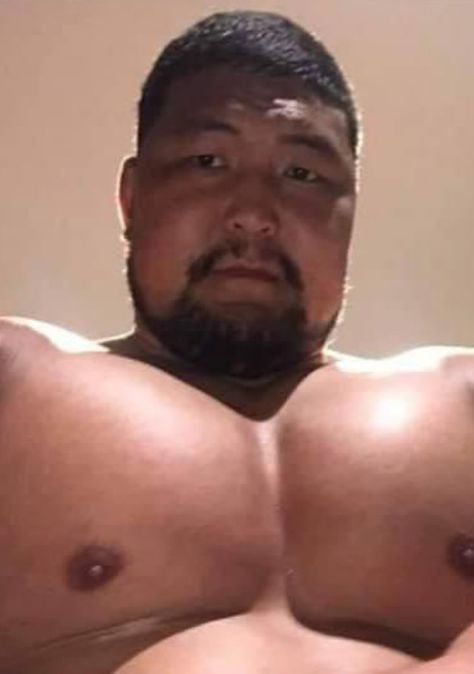 Buff Japanese Men, Buff Man Pose, Big Buff Men, Buff Guy, Man Chest, Milk Factory, Buff Guys, Bear Man