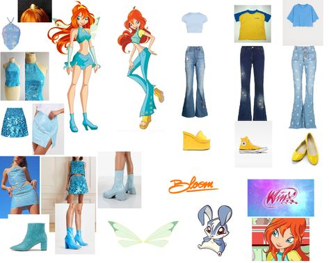 Bloom Winx Club Aesthetic Outfit, Bloom Winx Club Outfits, Winx Club Bloom Outfits, Winx Club Inspired Outfits, Mulan Disney, Bloom Winx Club, Clubbing Aesthetic, Halloween 1, Halloween 2023