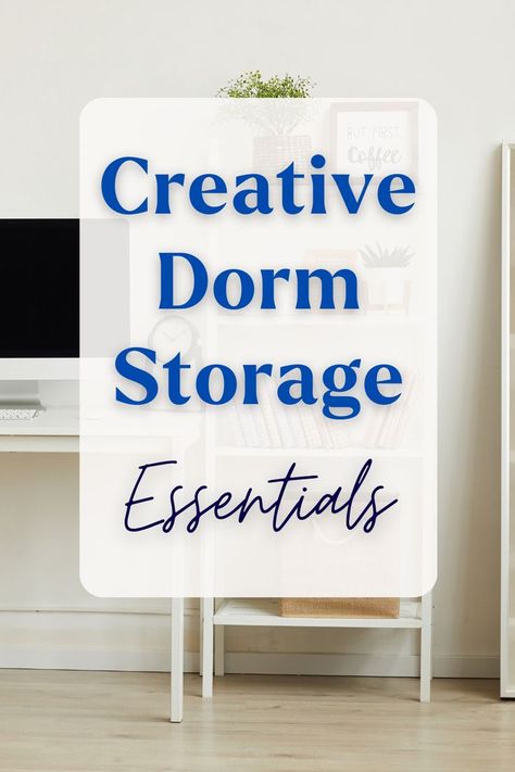 Need to organize your dorm room? Here are the best storage carts and other dorm storage solutions for your college dorm room! You'll love these genius dorm room organization ideas! Learn how to organize a small dorm closet, find under-bed dorm storage ideas, maximize space in your college dorm bathroom, and get space-saving dorm room tips! Dorm storage solutions, dorm storage hacks, dorm storage ideas space saving, dorm storage cart, dorm cart decor, dorm cart organization, rolling cart in dorm Dorm Cart, Dorm Storage Hacks, Dorm Room Tips, Dorm Storage Ideas, Cart Organization, College Dorm Bathroom, College Dorm Storage, Best College Dorms, Dorm Room Essentials List