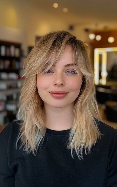 Side Part Layered Hair Is Trending This 2025 and You Have to See What It Looks Like Left Side Part Hairstyles, Side Part Layered Hair, Side Part Haircut, Straight Layered Hair, Medium Length Layers, Layered Hair With Bangs, Side Part Hairstyles, Medium Layered Haircuts, Blonde Layers