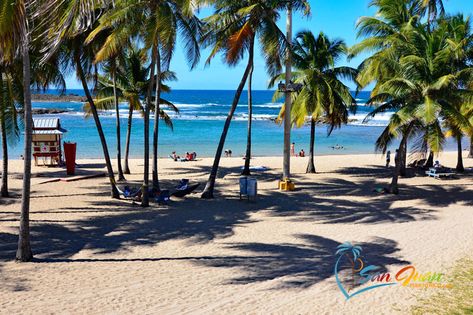 Playa Escambron - San Juan Puerto Rico - Visitor's Guide w/ Photos, Map, Nearby Hotels San Juan Beach, Beach Puerto Rico, Beach Highlights, Puerto Rico Beaches, Bioluminescent Bay, Puerto Rico Trip, Puerto Rico Vacation, Caribbean Destinations, Ocean Park