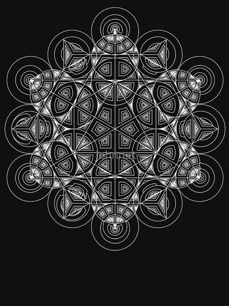 "Sacred Traingle Circles" T-shirt by johnnet | Redbubble Crop Circles Sacred Geometry, Geometry Design, Crop Circles, Sacred Geometry, Geometry, Circles, Universe, Gif, Texture