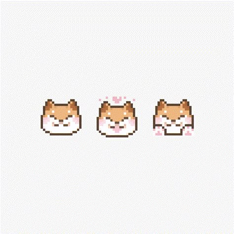 Cute Bear Pixel Art, Poodle Pixel Art, Pixel Dog Art, Corgi Pixel Art, Puppy Pixel Art, Shiba Inu Pixel Art, Calico Cat Pixel Art, Pixel Art Dog, Dog Pixel Art