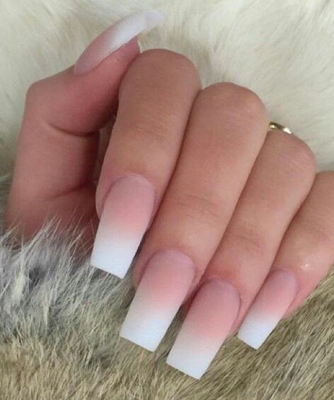 Fall Wedding Nails, Spring Acrylic Nails, Square Nail Designs, Ombre Acrylic Nails, Unique Acrylic Nails, Long Square Acrylic Nails, Popular Nails, Pink Acrylic Nails, Square Acrylic Nails