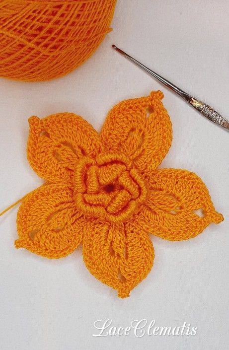 Crochet flower pattern. Blossom applique. Lace flowers pattern. Crochet flowers tutorial. Motifs floral for Irish lace. Crochet Flowers Tutorial, Video Flower, Crochet Flower Pattern, Applique Lace, Flowers Tutorial, Crochet Flower Tutorial, Irish Lace, Crochet Flower Patterns, Irish Crochet