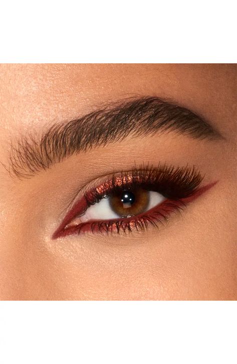 Charlotte Tilbury Eye Color Magic Eyeliner Pencil Duo | Nordstrom Colour Magic, Maquillage On Fleek, Red Eye Makeup, Colored Eyeliner, Makeup Eye Looks, Color Magic, Eyeliner Pencil, Makeup Pictures, Makeup Designs