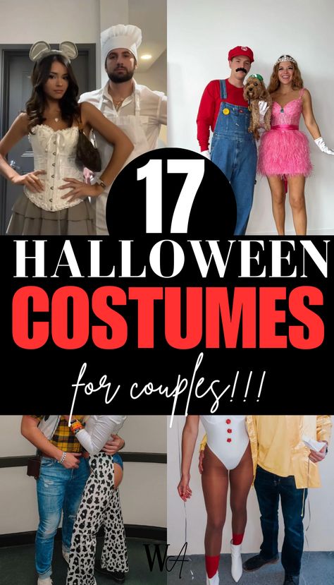 Are you looking for the best Halloween costume for your boyfriend or girlfriend? Here are 15+ Insanely Cute Halloween Costumes For Couples In College. Easy College Couple Halloween Costumes, Couples Halloween Costume High School, Easy Hot Couples Costumes, Boyfriend Girlfriend Costumes, Boyfriend And Girlfriend Halloween, Boyfriend And Girlfriend Halloween Costumes, Nurse And Patient Costume, Hot College Couple Halloween Costumes, Quick Couples Costumes Last Minute