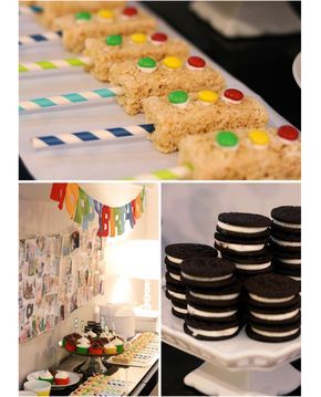 Transportation Birthday Food Ideas, Transportation Party Favors, Transportation Party Cake, Transportation Birthday Party Food, Transportation Party Food, Treats Birthday, Rice Crispie, Transportation Birthday Party, Transportation Party