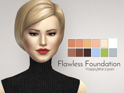 TSR : HappyMarzipan's Flawless Foundation. Foundation Tips, Makeup Cc, Sims 4 Cc Makeup, Sims 4 Teen, Flawless Foundation, Sims 4 Update, Sims 4 Game, Hair Clothes, Teen Hairstyles