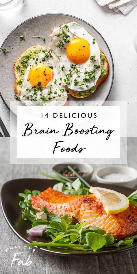 Improving your focus, memory, and thinking skills is easier than you think. The key might be in your refrigerator already—several common foods, like berries and fatty fish, can seriously lift your brain performance and protect against neurodegenerative diseases. Click the pin to see all the delicious and nutritious brain-boosting foods that are key to a healthy mind.  brain boosting foods, best brain boosting foods, foods for brain health Food Good For Brain Health, Brain Healthy Meals, Food For Women's Health, Healthy Colorful Food, Brain Healthy Recipes, Brain Meals, Brain Food Breakfast, Recipes For Brain Health, Brain Food Recipes