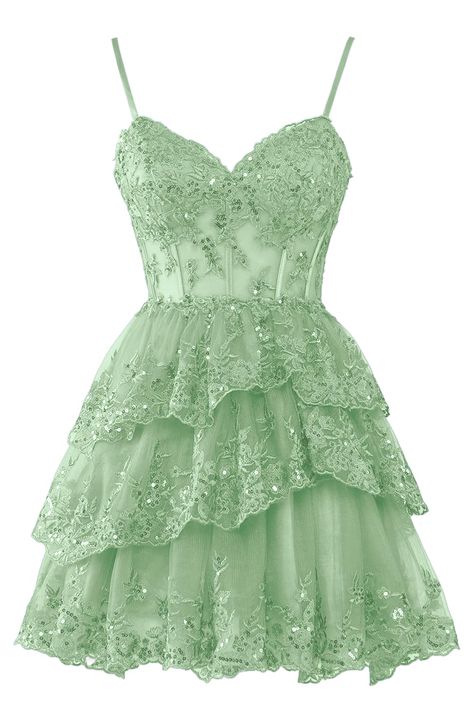 Homecoming Dresses For Teens, Dama Dresses, Mini Prom Dresses, Cute Homecoming Dresses, Tulle Homecoming Dress, Cute Dress Outfits, Line Light, Cute Prom Dresses, Pretty Prom Dresses