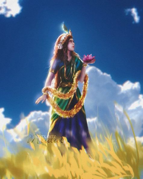 Tulsi Devi, Vrinda Devi, Pokémon Star, Krishna Hindu, Sanatan Dharma, Krishna Wallpapers, Hinduism Art, Lord Krishna Wallpapers, Krishna Radha Painting