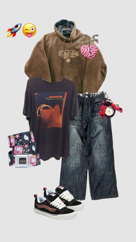 #outfit #outfitinspo #grunge #masc #adventuretime #ladybug #music #space Masc Fem Outfits, Grunge Masc, Comfy Grunge Outfits, Masculine Outfits, Music Space, Masc Outfits, Everything I Own, Space Outfit, Funky Outfits