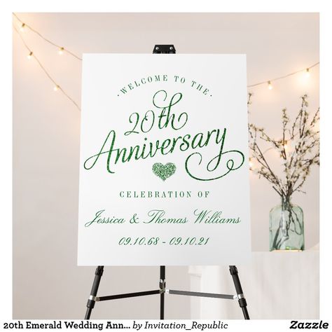 20th Emerald Wedding Anniversary Foam Board Golden Anniversary Decorations, Silver Wedding Anniversary Party, 25th Anniversary Decorations, Golden Anniversary Party, Emerald Wedding Anniversary, 25th Wedding Anniversary Party, 50 Golden Wedding Anniversary, 25th Anniversary Party, 50th Wedding Anniversary Party