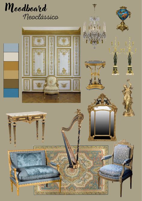 Modern Rococo, Neoclassical Interior, Luxury House Interior Design, Castles Interior, Neoclassical, Rococo, Classic Elegance, Luxury House, Shabby Chic Decor