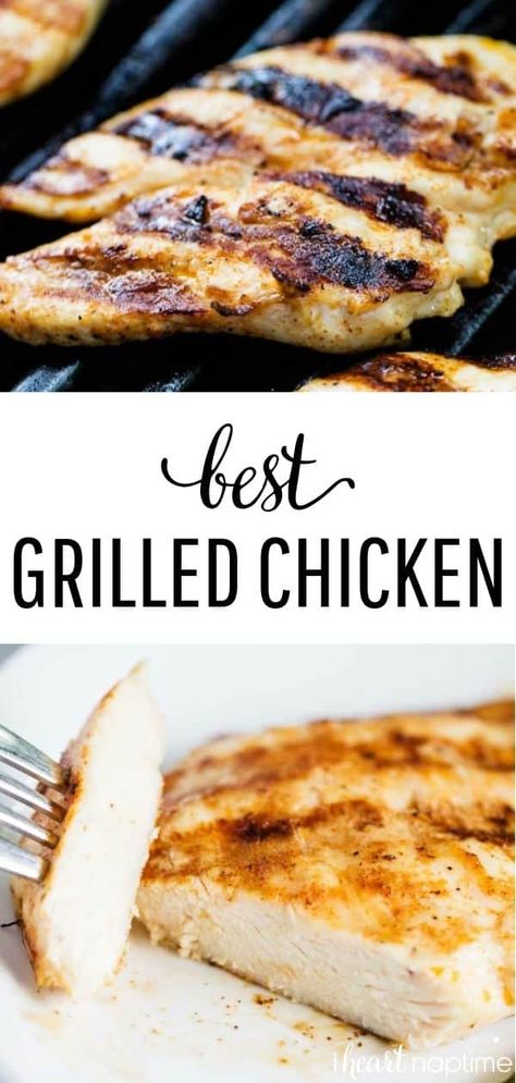 Easy Grilled Chicken Breast, Flavorful Grilled Chicken, Grilled Chicken Breast Recipes, Best Grilled Chicken, Grilled Chicken Recipes Easy, Chicken Cutlet Recipes, Grilled Chicken Tenders, Chicken Grilled, Grilled Chicken Breast