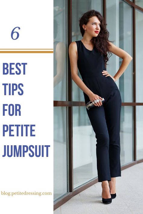 The must know styling tips for petite jumpsuits for short women. Fashion For Short Women Petite Style, How To Style Jumpsuit, Style For Short Women, Outfit For Petite Women, Outfits For Petite, Outfit Petite, Dress For Petite Women, Jumpsuit Outfits, Jumpsuit For Women