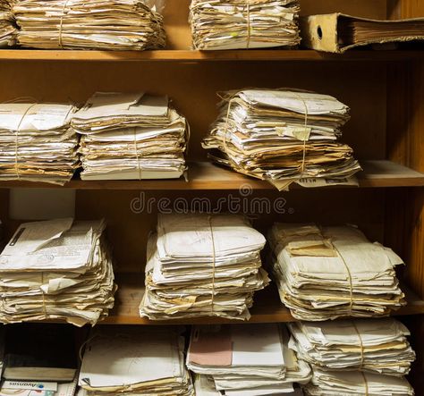 Archive Room. Old dusty stack of papers, files, documents on the shelves of arch #Sponsored , #ad, #Sponsored, #dusty, #Archive, #shelves, #stack Stack Of Papers Aesthetic, Scattered Papers Aesthetic, Old Documents Aesthetic, Stack Of Paper Drawing, Documents Aesthetic, Archives Room, Archive Room, Files Aesthetic, Stack Of Paper