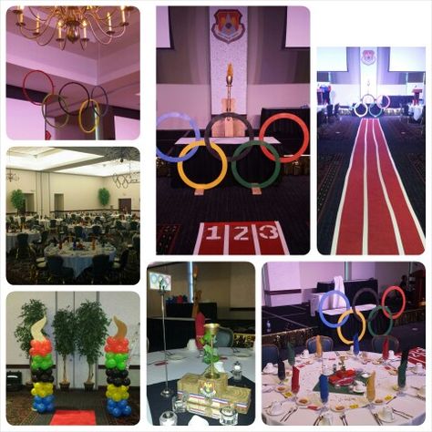 Olympic Theme Party Centerpiece, Olympic Office Decorations, Special Olympics Decorations, Special Olympics Banner, Olympic Theme Corporate Event, Olympic Party Decorations, Olympics Decorations, Youth Conference, Olympic Theme