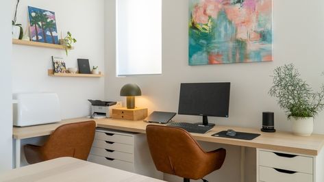 Ikea Corner Desk, Ikea Table Tops, Denver Apartments, Zen Office, Open Plan Apartment, L Shaped Corner Desk, Ikea Table, L Shape Desk, Ikea Desk