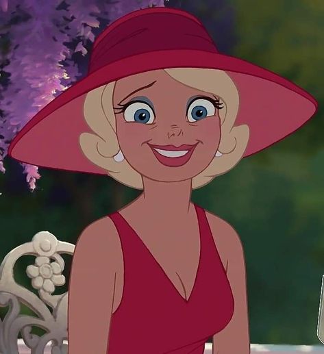 Post de apreciación a Charlotte "Lottie" La Bouff. La niña más pura y linda de todo este mundo. La mejor amiga que puede existir. Princess And The Frog, The Princess And The Frog, The Frog, The Princess, Red Dress, A Woman, Disney, Purple, Red