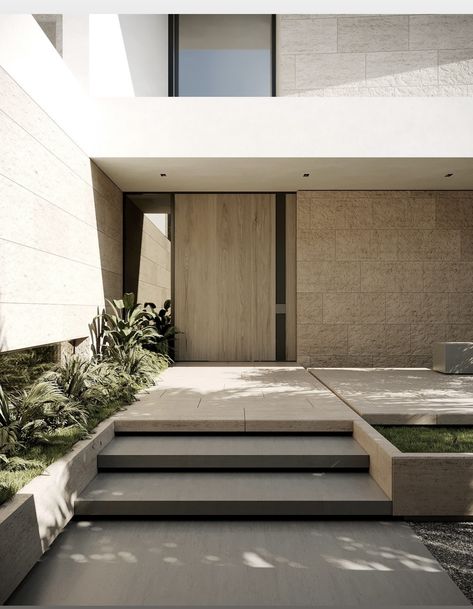 Entrance Of The House, Modern Entrance, التصميم الخارجي للمنزل, Casa Exterior, Entrance Design, House Doors, Practical Design, Main Entrance, Dream House Exterior