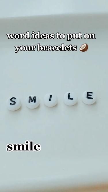 Are you stuck on some good short words to put on your friendship bead bracelets?  How about using some of these?  Short words are usually best.  Sometimes you just need a little Inspo!  Get some letter beads from the link below, and start making bracelets today!  Video Credit: smiley_beaded_boutique on Tiktok! Bracelets Diy Letters, Words To Put In Bracelets, Braclet Ideas Clay Bead Words, Cute Things To Put On Bracelets Words, Words To Put On Friendship Bracelets, Sarcastic Bracelets, Phrases To Put On Bracelets, What To Put On Bracelets Words, Letter Clay Bead Bracelet