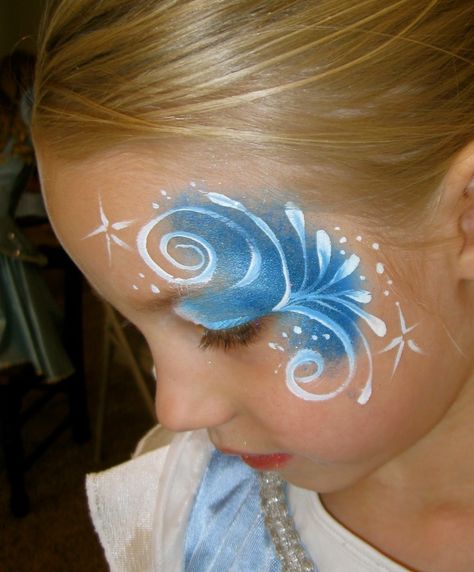 Frozen Face Paint, Bodysuit Tattoos, Christmas Face Painting, Frozen Face, Girl Face Painting, Face Painting Tutorials, Painting Skills, Face Painting Easy, Kids Face Paint