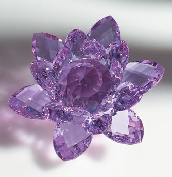 Cut Crystal Paperweight Deco Violet, Kristina Webb, Crystal Paperweight, Flower Fascinator, Feather Fan, Purple Gems, Purple Reign, Purple Love, All Things Purple