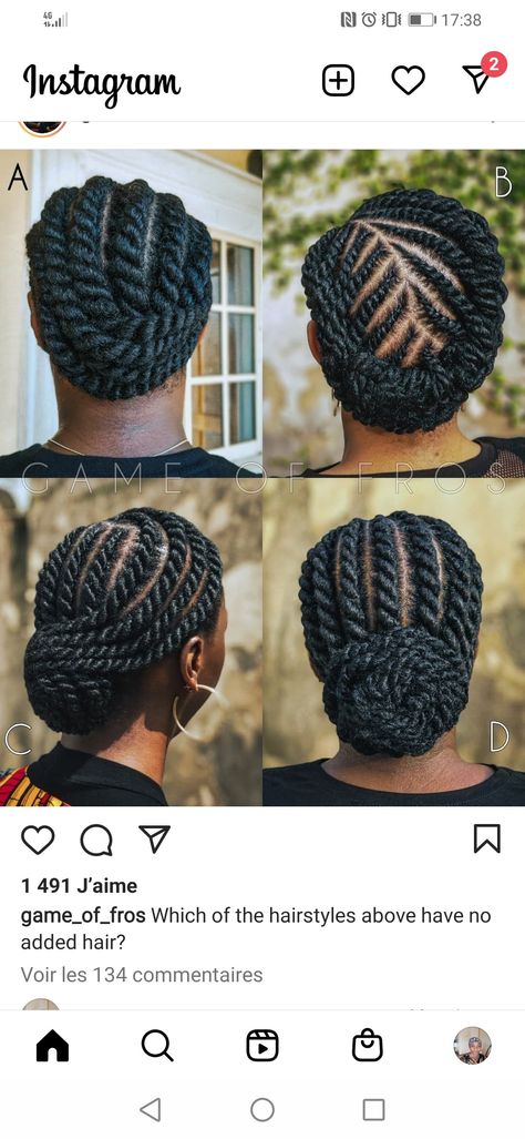 Big Flat Twist Hairstyles, Braided Low Bun Hairstyles Black Women, 2 Strand Twist Styles Natural Updo, Two Strand Flat Twist Styles, Two Stand Flat Twist Natural Hair, Comb Twist Hairstyles Natural Hair, Two Strand Twist Updo Natural Hair, Flat Twist Updo Bun, Cornrows Updo Bun