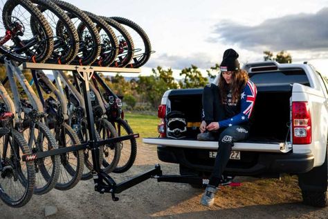 Suv Bike Rack, Bike Trailer Hitch, Vertical Bike Rack, Holden Colorado, Expedition Gear, Bike Storage Garage, Bike Storage Solutions, Vertical Bike, Support Velo