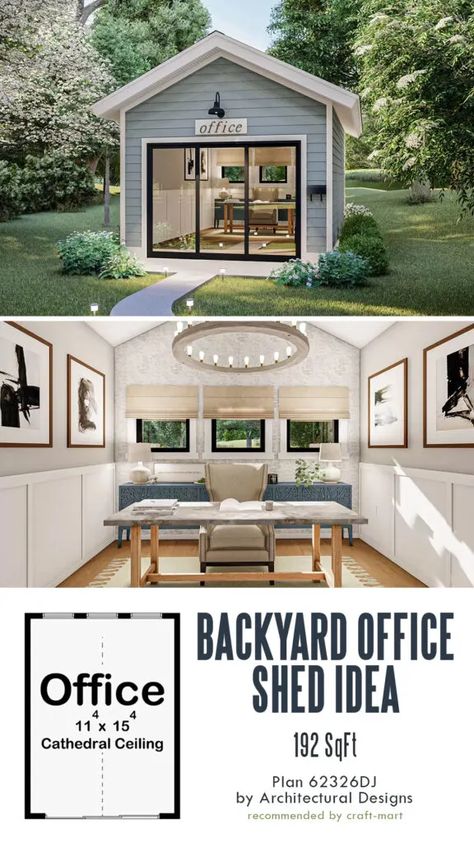 Office Shed Ideas, Shed Upgrade, Office Sheds Backyard, Home Office Shed, She Shed Office, Yard Office, Portable Storage Sheds, Backyard Office Shed, Prefab Sheds