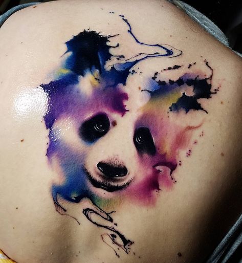 Sin Tattoo, Space Panda, Panda Tattoo, Kunst Tattoos, Bear Tattoos, Muster Tattoos, Bear Tattoo, Japanese Sleeve Tattoos, Japanese Tattoo Designs