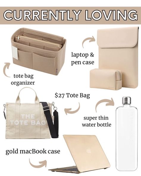 Shop Purse Organizer, Tote Organizer … and other curated products on LTK, the easiest way to shop everything from your favorite creators. Handbag Essentials For Work, Whats In My Work Bag Offices, Tote Bag For College Students, Purse Organization Inside, Work Bag Organization, Bag Organization Ideas, Tote Bag Organization, Work Bag Essentials, Purse Must Haves