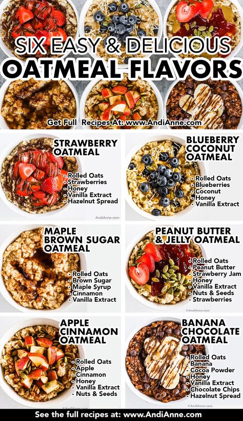 Six Incredible Oatmeal Recipes Everyone Should Know Chicken Recipes Juicy, Pie Key Lime, Veg Noodles Recipe, Best Oatmeal Recipe, Resep Oatmeal, Oatmeal Flavors, Delicious Oatmeal, Cake Pizza, Dinner Party Dishes