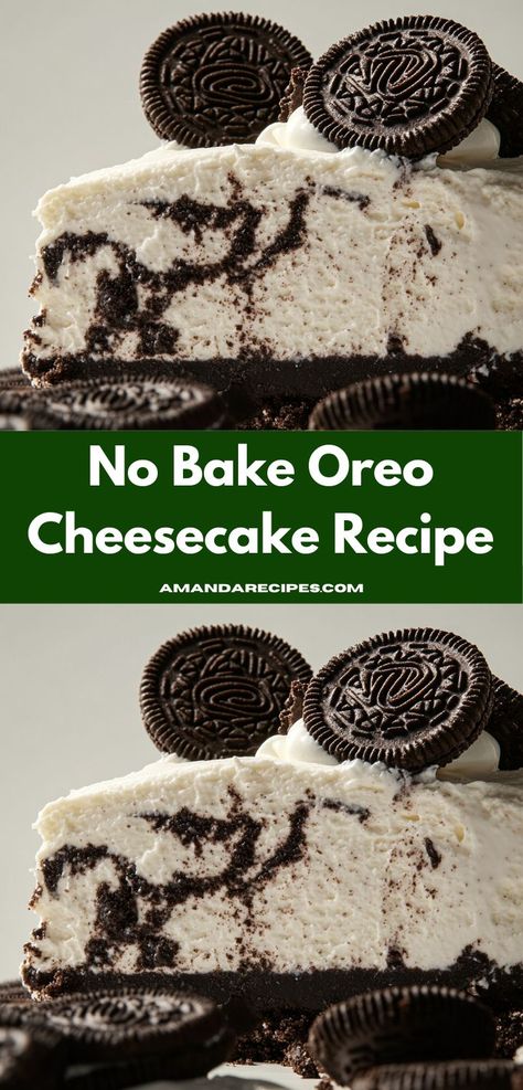 Looking for a decadent dessert that’s incredibly easy to whip up? This No Bake Oreo Cheesecake Recipe is a delightful treat that combines rich flavors and creamy textures, making it a favorite for family gatherings. No Bake Cheesecake Oreo Crust, Oreo Cheesecake No Bake, Easy Oreo Cheesecake, No Bake Oreo Cheesecake Recipe, Baked Oreo Cheesecake Recipe, No Bake Oreo Dessert, Oreo Cheesecake Recipe, Cheesecake No Bake, Oreo Desserts