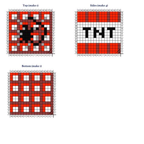 Minecraft Plastic Canvas Patterns Free, Minecraft Crochet Tapestry, Minecraft Beads Pattern, Minecraft Graph, Minecraft Crochet Blanket, Crochet Minecraft Blanket, Minecraft Crochet Patterns Free, Minecraft Tnt Block, Minecraft Crochet Patterns