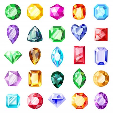 Jewel gemstones. jewelry crystal gems, d... | Premium Vector #Freepik #vector #background #heart #gift #geometric Jewellery Illustration, Jewel Drawing, Gem Drawing, Crystal Drawing, Diamond Vector, Jewelry Illustration, Jewelry Design Drawing, Jewelry Drawing, Gem Diamonds