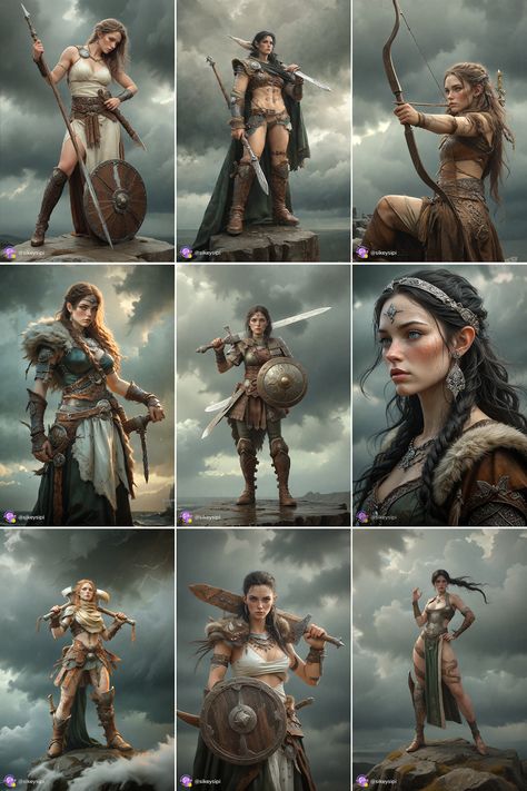 #VikingHuntress #BattleReady #WarriorSpirit 💥https://buysnap.tech/sikeysipi 💥This Viking huntress is ready for any battle, with her fierce expression and weapons at hand. She represents the perfect blend of agility and strength, making her a true warrior at heart. Ideal for fans of fantasy and historical battles. #VikingHuntress #BattleReady #WarriorSpirit Viking Huntress, Fierce Expression, Warrior Spirit, Viking History, Fantasy Warrior, Norse Mythology, Digital Artwork, Vikings, Halloween