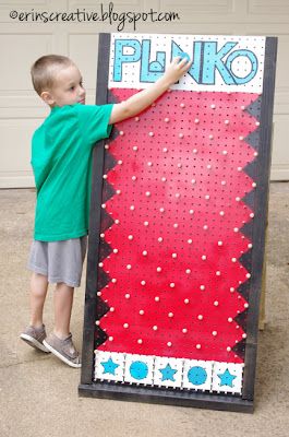 Plinko board, made for my son's preschool. Halloween Carnival Games, Plinko Board, School Carnival Games, Plinko Game, Carnival Activities, Diy Carnival Games, Carnival Booths, Fall Festival Games, Story Review