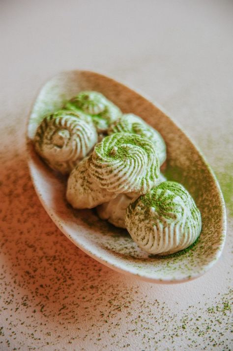 With St. Patrick’s Day around the corner, I couldn’t help but get festive with these delicious green delights! They are super easy to prep. Note that some matcha powders are more potent than others, so you may need to add more matcha to your recipe to get the color you’re looking for.  Be sure to enjoy these with my Mint Chip Shamrock Shake, it’s personally favorite way to celebrate St. Patty’s Day!! Paleo Matcha Meringues Yield: 24 meringues Prep Time: 40 minutes Bake Time: 2 hours Ingred Sweet Laurel, Vanilla Bean Powder, Shamrock Shake, Strawberry Rhubarb Pie, Matcha Powder, Paleo Dessert, Cream Of Tartar, Gluten Free Baking, Vanilla Bean