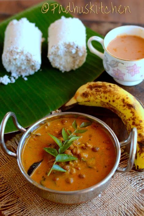 Easy to cook Indian Vegetarian Recipes-South Indian, North Indian dishes,Tamil Brahmin recipes with step by step cooking instructions and pictures. Kadala Curry, Traditional Breakfast, Kerala Food, Made For Each Other, South Indian Food, Cooking Basics, Chapati, Curry Recipe, Indian Food Recipes Vegetarian