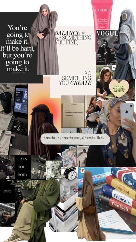 Muslimah aesthetic hijab girl goals best self Aesthetic Hijab, Girl Goals, Glow Balm, 2024 Vision Board, Hijab Girl, Muslimah Aesthetic, Breath In Breath Out, Lip Glow, 2024 Vision