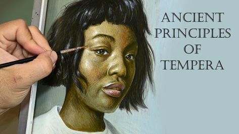 In this video I paint a portrait of this woman of color and I talk on some proprieties that egg tempera has. I try to apply these an the portrait and see how it gradually becomes a very pleasing to see piece of art. I also show some Fayum Portraits as examples of amazing painting […] The post Painting Visually Interesting Portraits – Egg Tempera Tutorial is shared on PaintingTube. Interesting Portraits, Paint A Portrait, Egg Tempera, Tempera Painting, Amazing Paintings, We Are A Team, Art Business, Tempera, Learn To Paint